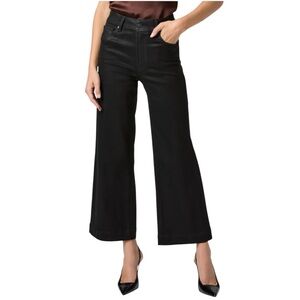 Paige Anessa Wide Leg Luxe Coated Jean